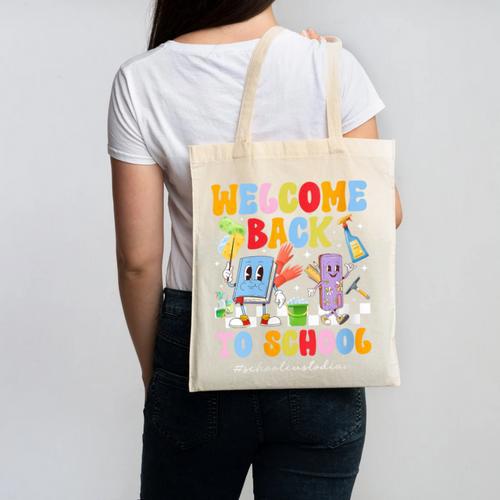 Women's Back To School Custodian First Day Of School Custodian Canvas Tote Bag - Savourry