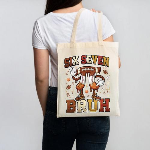 Women's Six Seven 67 Happy Pi Day 314 Football Basketball Baseball Canvas Tote Bag - Sportilla
