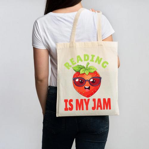 Back To School Reading Is My Jam School Librarian Premium Tri-Blend Canvas Tote Bag - Savourry