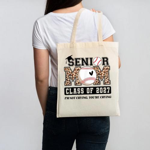 Baseball Senior Class Of 2027 Senior 2027 Graduation Women Canvas Tote Bag - Sportilla