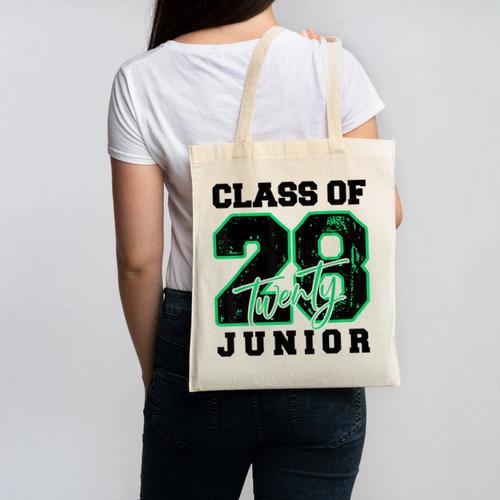 Class Of 2028 Junior High School Back To School 11th Grade Canvas Tote Bag - Savourry