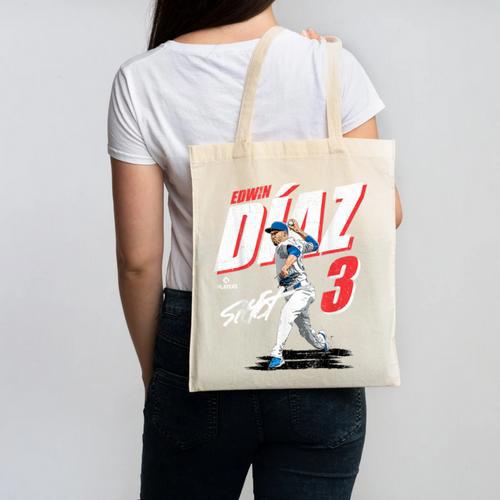 Edwin Diaz Los Angeles D Baseball Players MLBEDD204M Canvas Tote Bag - Sportilla