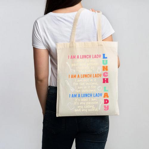 I'm A Lunch Lady Back To School Cafeteria Worker Squad Canvas Tote Bag - Savourry
