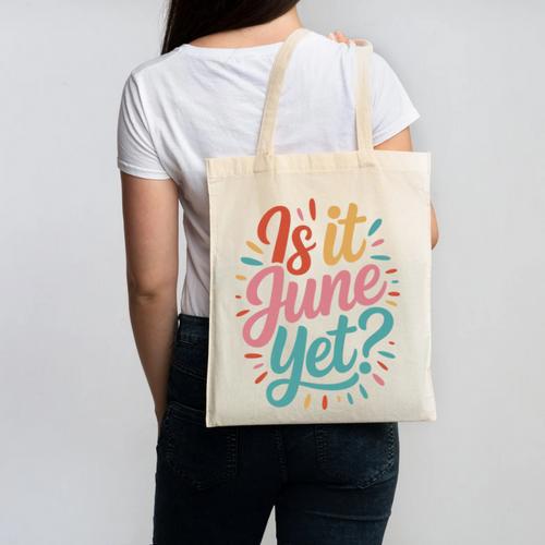 Is It June Yet Back To School Student Groovy Kids Premium Tri-Blend Canvas Tote Bag - Savourry