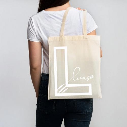 Lions Mascot School Sports Fan Team Spirit Back To School Canvas Tote Bag - Savourry