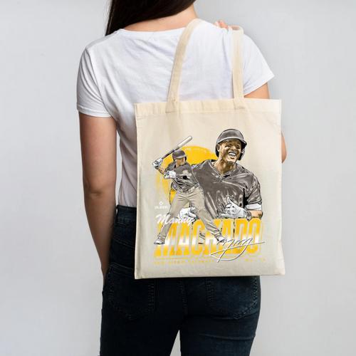 Manny Machado San Diego MLB Baseball Players MLBMMA302N Canvas Tote Bag - Sportilla