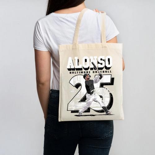 Pete Alonso Baltimore Baseball Players MLBPAL204M Canvas Tote Bag - Sportilla