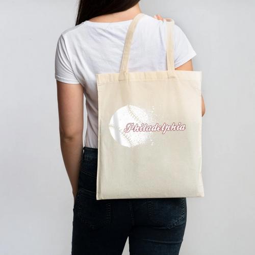 Philadelphia Baseball Skyline Philly Men Women Canvas Tote Bag - Sportilla