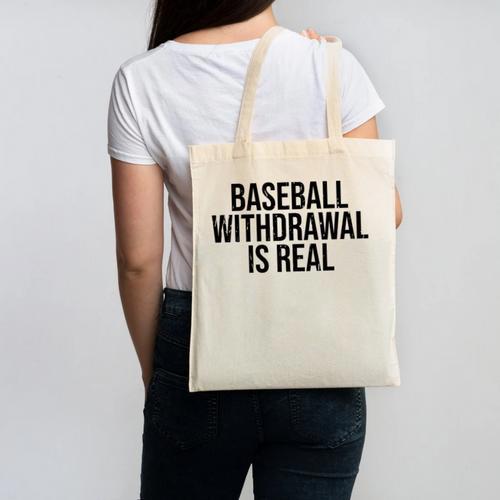 Vintage Baseball Withdrawal Is Real Premium Tri-Blend Canvas Tote Bag - Sportilla