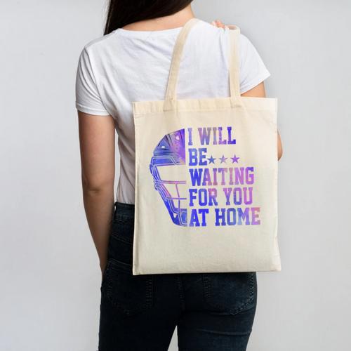 I Will Be Waiting For You At Home Baseball Softball Catcher Canvas Tote Bag - Sportilla