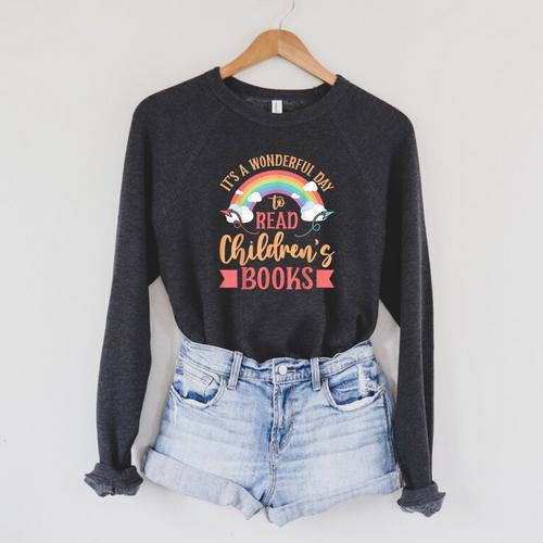 Avid Reader Children's Books Raglan Sleeve Sweatshirt - Bookorys CA