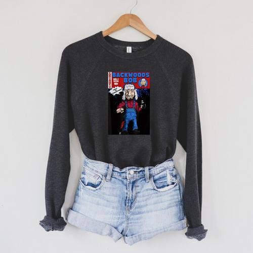 Backwoods Bob End Zone 2 Comic Book Raglan Sleeve Sweatshirt - Bookorys