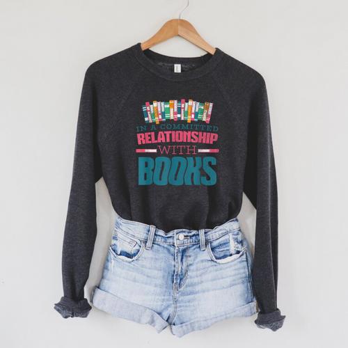Book Reader Bookish Booktok Reading Cute Sarcastic Raglan Sleeve Sweatshirt - Bookorys AU
