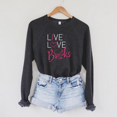 Book Reading Book Lovers Librarians Book Reading Club Raglan Sleeve Sweatshirt - Bookorys