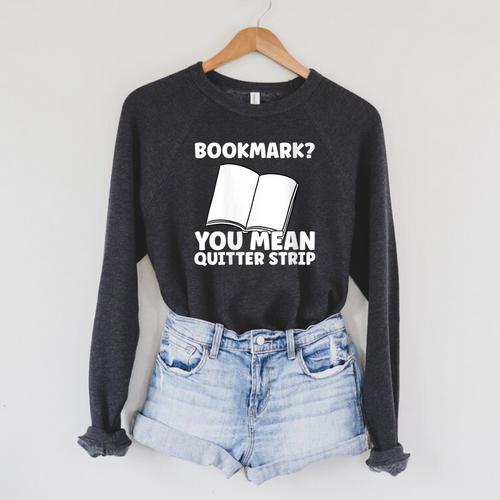 Bookmark Book Reader Raglan Sleeve Sweatshirt - Bookorys DE