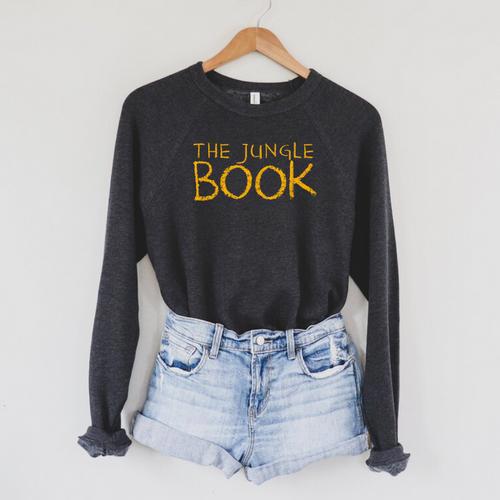 Disney The Jungle Book Text Logo Raglan Sleeve Sweatshirt - Bookorys CA