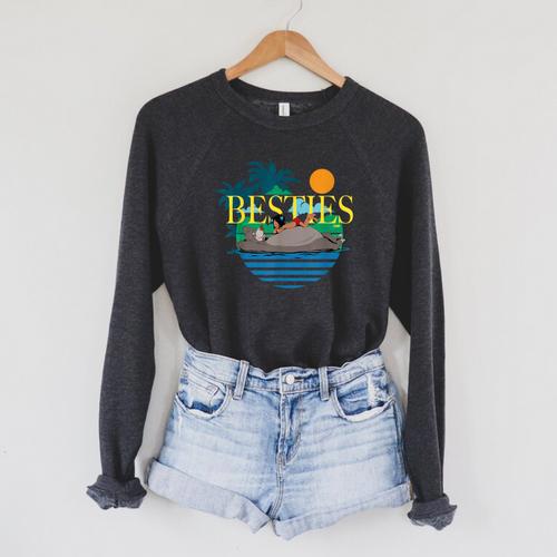 Disney’s The Jungle Book Bear Necessities 55th Anniversary Raglan Sleeve Sweatshirt - Bookorys