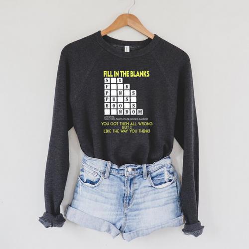 Fill In The Blanks Answers Sox Fork Pants Pulse Books Random Raglan Sleeve Sweatshirt - Bookorys