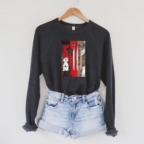 Marvel Dead Man Logan Comic Book Cover Raglan Sleeve Sweatshirt - Bookorys