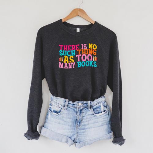 Reading Bookworm Reading Enthusiast Book Lover Raglan Sleeve Sweatshirt - Bookorys DE