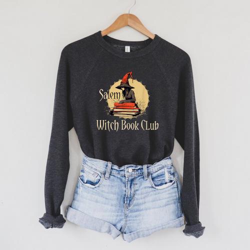 Salem Witch Book Club Halloween They Missed One Bookworms Raglan Sleeve Sweatshirt - Bookorys UK