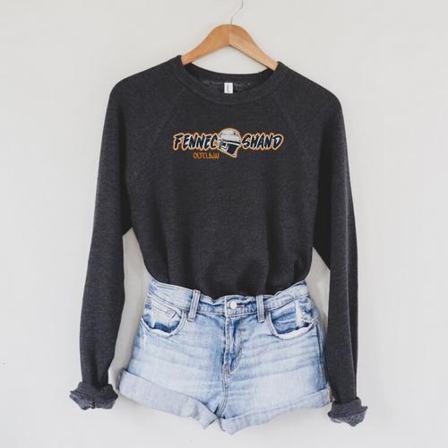 Star Wars The Book Of Boba Fett Fennec Shand Outlaw Logo Raglan Sleeve Sweatshirt - Bookorys