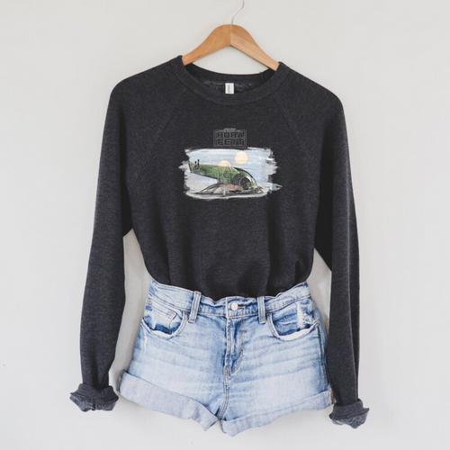 Star Wars The Book Of Boba Fett Slave 1 Portrait Raglan Sleeve Sweatshirt - Bookorys CA