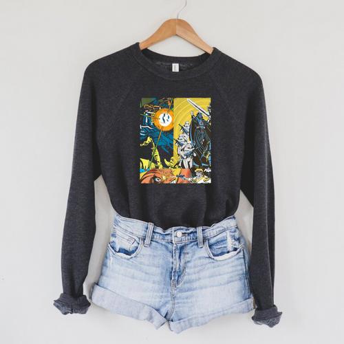 Star Wars Comic Books Battles Darth Vader And Stormtroopers Raglan Sleeve Sweatshirt - Bookorys