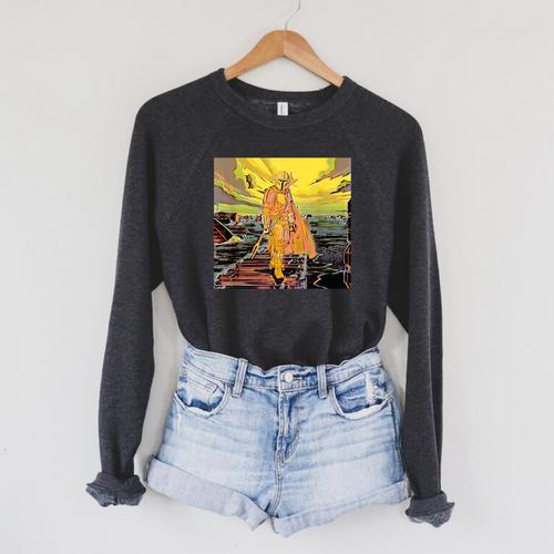 Star Wars The Mandalorian Din Djarin Comic Book Raglan Sleeve Sweatshirt - Bookorys AU