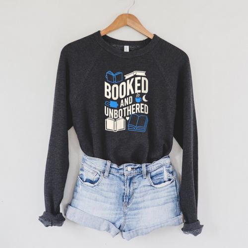Women's Booktrovert Introvert Reader Library Card Coffee Books Raglan Sleeve Sweatshirt - Bookorys AU