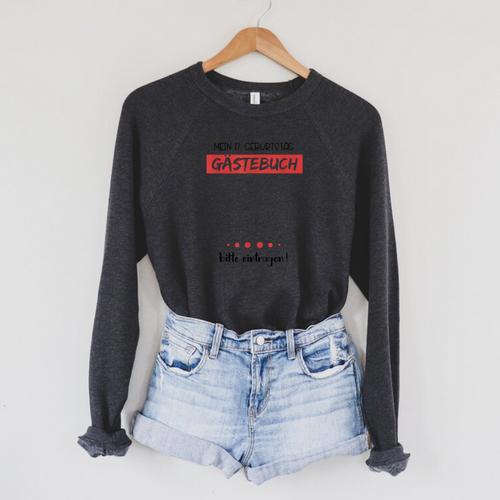 17th Birthday Party Guest Book 17 Years Raglan Sleeve Sweatshirt - Bookorys AU