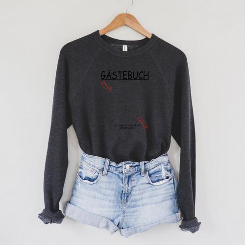 8 Birthday Guest Book Guest List 18 Years Old Raglan Sleeve Sweatshirt - Bookorys