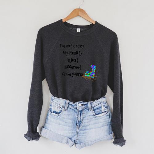 Cheshire Cat Alice In Wonderland Costume Book Quote Raglan Sleeve Sweatshirt - Bookorys AU