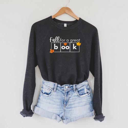 Fall For a Great Book Science Of Reading Premium Tri-Blend Raglan Sleeve Sweatshirt - Bookorys DE