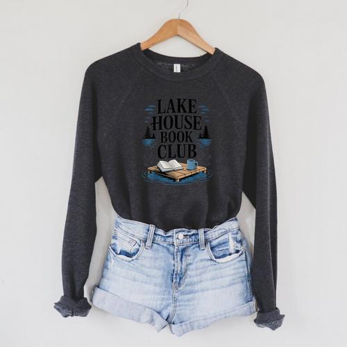 Lake House Owner Book Club Weekend Getaway Summer Vacation Raglan Sleeve Sweatshirt - Bookorys DE