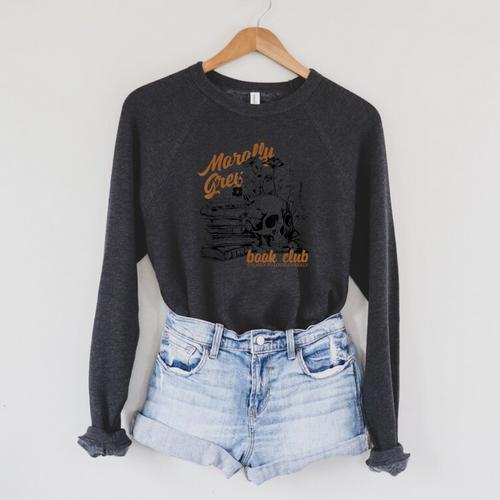 Morally Grey Book Club Morally Grey Is My Favorite Color Raglan Sleeve Sweatshirt - Bookorys AU