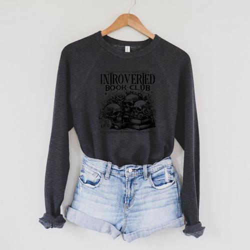 Proudly Anti Social Member Of The Introverted Book Club Raglan Sleeve Sweatshirt - Bookorys