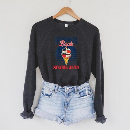 Summer Book Social Club Raglan Sleeve Sweatshirt - Bookorys UK