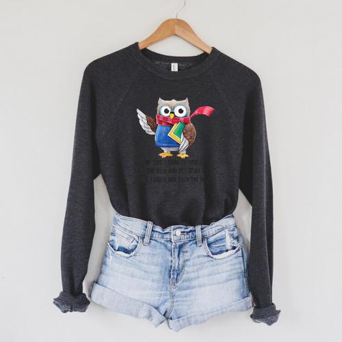 At Time I Think To Myself Drop The Book And Get Stuff Done Raglan Sleeve Sweatshirt - Bookorys DE