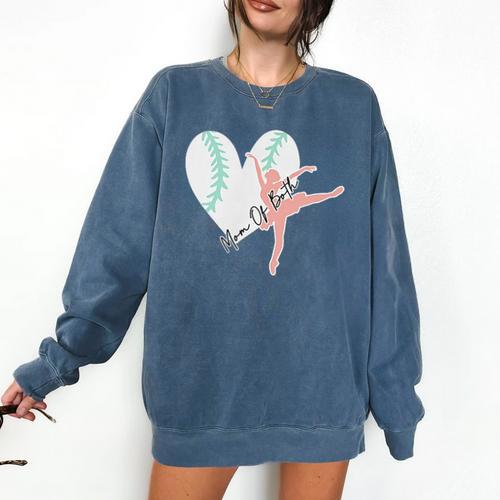 2 Sided Sorry Can't Dance Baseball Bye Mom Of Both Comfort Colors Sweatshirt - Sportilla
