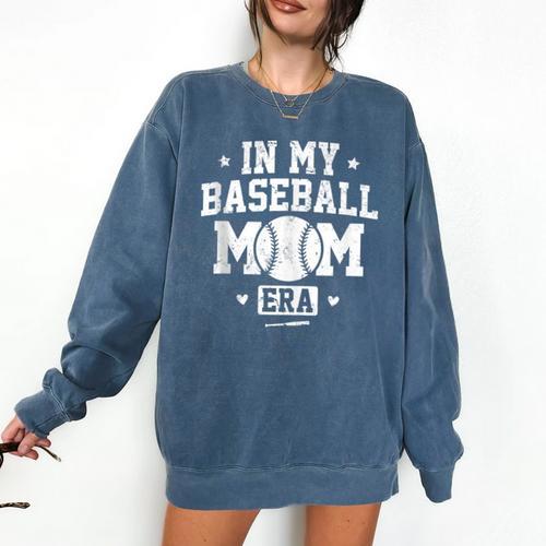 In My Baseball Mom Era Cool Mommy Comfort Colors Sweatshirt - Sportilla