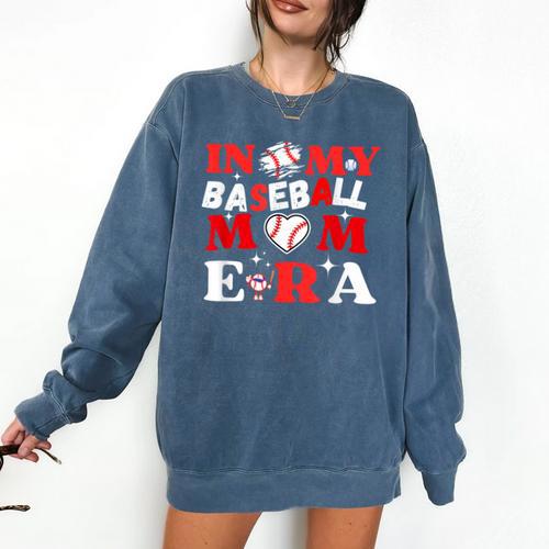 In My Baseball Mom Era Endless Memories Stylish Tribute Comfort Colors Sweatshirt - Sportilla
