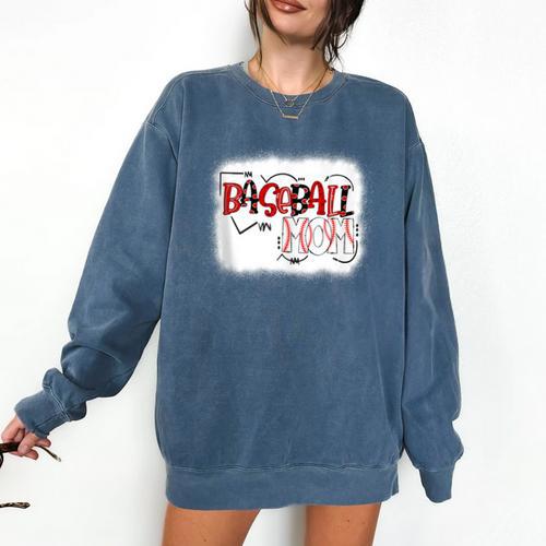 Baseball Mom Mommy Baseball Player Comfort Colors Sweatshirt - Sportilla