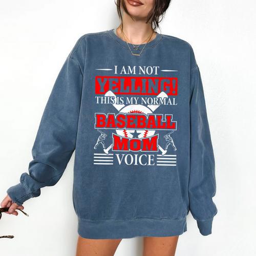 Baseball Mom Baseball Player Baseball Comfort Colors Sweatshirt - Sportilla