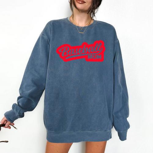 Baseball Softball Baseball Mom Baseball Comfort Colors Sweatshirt - Sportilla