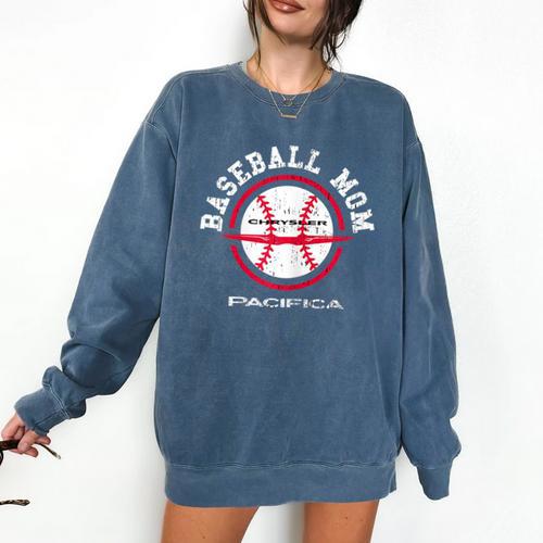 Chrysler Pacifica Baseball Mom Comfort Colors Sweatshirt - Sportilla