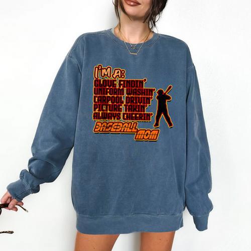 Im A Glove Findin Uniform Washin Carpool Drivin Baseball Mom Comfort Colors Sweatshirt - Sportilla