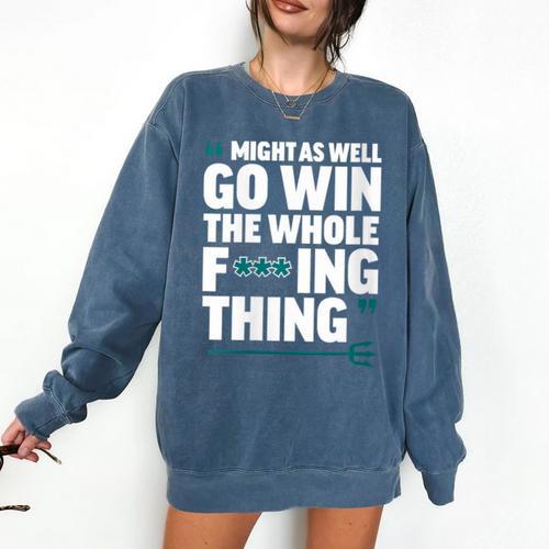 Might As Well Go Win The Whole Thing Baseball Apparel Comfort Colors Sweatshirt - Sportilla
