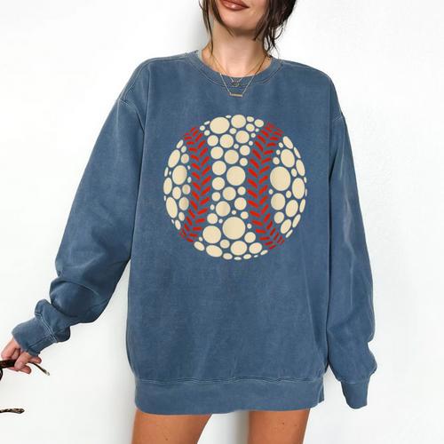 Happy Dot Day Baseball Colorful Polka Dots Boy And Youth Comfort Colors Sweatshirt - Sportilla