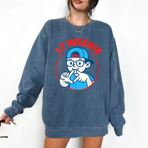 L7 Weenie Baseball Softball Comfort Colors Sweatshirt - Sportilla